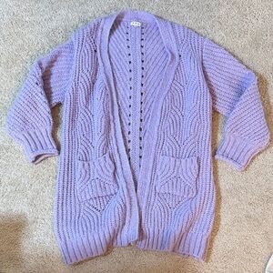 POL Knit Open-Front Cardigan